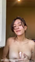 Dessireebae's Solo Delight: Wet Pussy and Big Natural Boobs