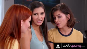 Adriana Chechik Convinced for a Sizzling Threesome with Gianna Dior & Maya Kendrick