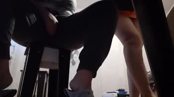 Lesbian_illusion's Risky Romance: Fingering Under the Table