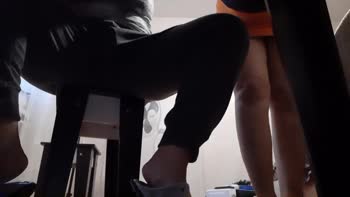 Lesbian_illusion's Risky Romance: Fingering Under the Table
