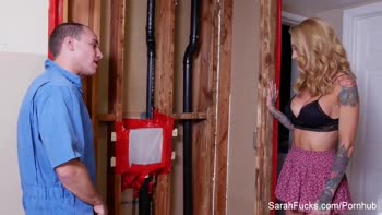 Sarah Jessie's Busty MILF Blowout: Tight Pussy and Big Cock