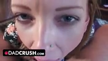 Big Ass Teen (18+) Let Stepdad Spank Her Bubble Butt Then Suck His Dick Afterward