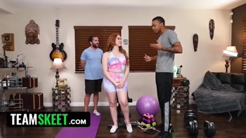 Personal Trainer Gets To Pound Madison’s Pussy Behind Her BF’s Back, Making Her Scream With Pleasure