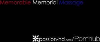 PASSION-HD Memorial day massage fuck and creampie with Jessa Rhodes