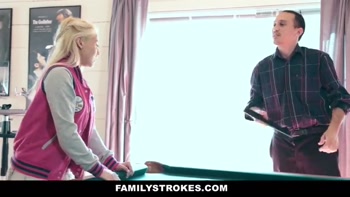 Teen (18+) stepdaughter Marsha May makes a bet with Stepdaddy