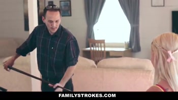 Teen (18+) stepdaughter Marsha May makes a bet with Stepdaddy