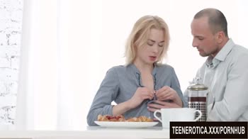 Blonde Teen (18+) Delight: Petite Babe Sucks & Gets Ravished
