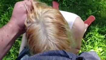 Cypressbeach's Stranded Blonde Hitchhiker Sucks Big Cock in Public POV