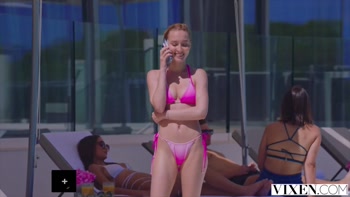 VIXEN Naughty Concierge Vanessa seduces hotel guest away from his GF