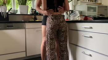 Stepbrother's Surprise in the Kitchen with Amateurtwo