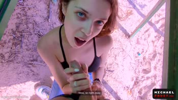 MichaelFrostPro - Michael Frost Pro Public Pleasure: Beach Quickie with Tattooed Teen (18+) Mihanika69