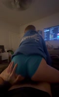 RBrennanP's Petite Brunette Rides My Cock in Reverse Cowgirl POV