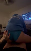 RBrennanP's Petite Brunette Rides My Cock in Reverse Cowgirl POV