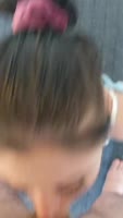 Lushlexi22's Mirror Tryst: Amateur POV Blowjob