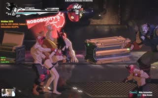 Goth Babe's Gangbang Harem in Anime Frenzy