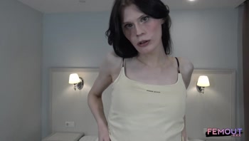 Karmen's Sizzling Solo: Hot Dildo Play in High Heels