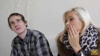 HUNT4K. Pretty blonde Ria Sunn nicely fucked in cuckold porn video