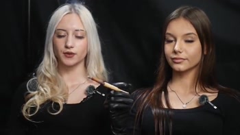 Sultry Shared Smoke, Playful Lesbian Encounter
