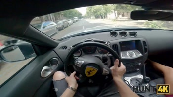 HUNT4K. Sexy Brazilian girl was lying on my car, then I fucked her properly