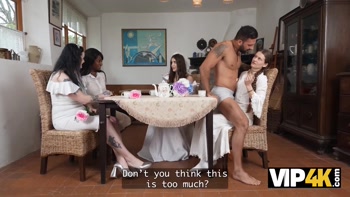 VIP4K. The Bride's friends prepares the best gift for her