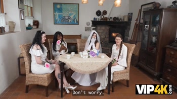 VIP4K. The Bride's friends prepares the best gift for her