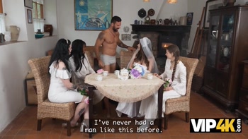 VIP4K. The Bride's friends prepares the best gift for her