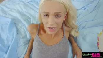 Bratty stepsis - stepsister Sucks stepbros Cock To Relieve Stress S4:E1