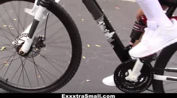 Emily Mena's Petite Passion: A Big-Cocked Biker Takes Her Riding