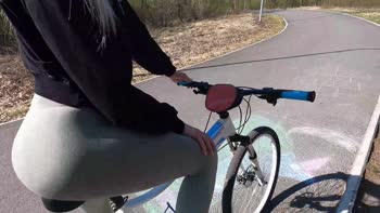 Belovefree's Wild Forest Fling: POV Public Sex on a Bicycle