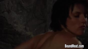 Lesbian Lovemaking Intensified by Madame's Bound Heat