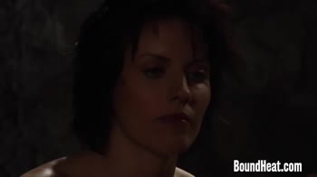Lesbian Lovemaking Intensified by Madame's Bound Heat