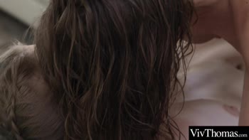 Vivacious Brunettes Savor Each Other's Soaked Delights