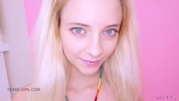 Step Dad's Audition: Blonde Teen (18+) Swallows Cum