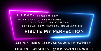 MissWinterWhite's Submissive Serenade: Small Dick Humiliation & FemDom JOI