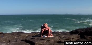 Torrid dp by a magnificent sea shore