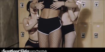 Stoya & Friends' Sizzling Locker Room Lesbian Threesome