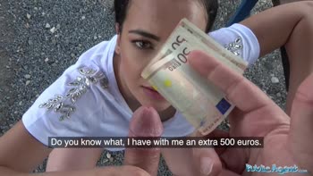 Public Agent Hot Tourist Sophia Laure Fucked and Creampied on Picnic Bench