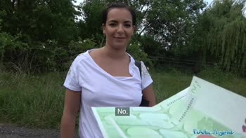 Public Agent Hot Tourist Sophia Laure Fucked and Creampied on Picnic Bench