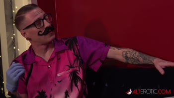 Katie Monroe's Tattooed Threesome Delight: Double Dicked and POV Perfection