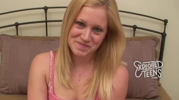 Blonde Virgin's Raunchy POV Debut with Massive Cock