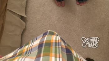 Blonde Virgin's Raunchy POV Debut with Massive Cock