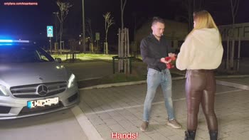 LuckyPlucky1's Car Sex Romp: Russian Teen (18+) Takes It in the Park