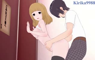 Intense Restroom Romance with Yuu Naruse - Uncensored 3D Anime Delight