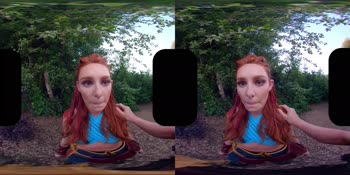 Lacy Lennon's Wild Virtual Ride in Aloy Cosplay
