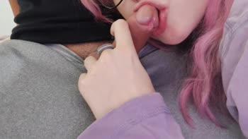 WandaDoll's Tiny Tease: Nerd Girl Sucks Cock Before School