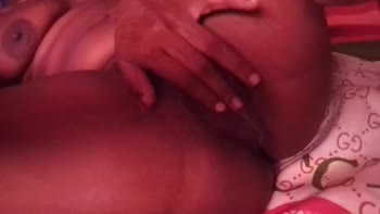 Skymile's Seductive Self-Love: Hairy Ebony Babe Masturbates