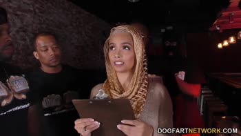 Interracial Gangbang with Anal Slut Aaliyah Hadid