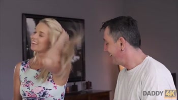 STEP DADDY4K. Guy missed how his father fucks his gf