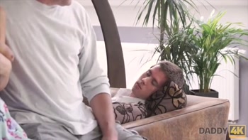 STEP DADDY4K. Guy missed how his father fucks his gf