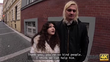HUNT4K. Chubby girl with a Big Ass gets Fucked by a Stranger
